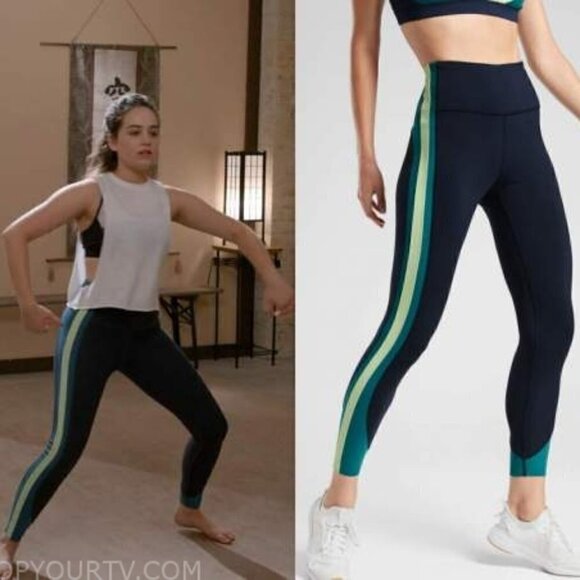 Athleta Crunch 7/8 Colorblock Tight - Picture 1 of 11